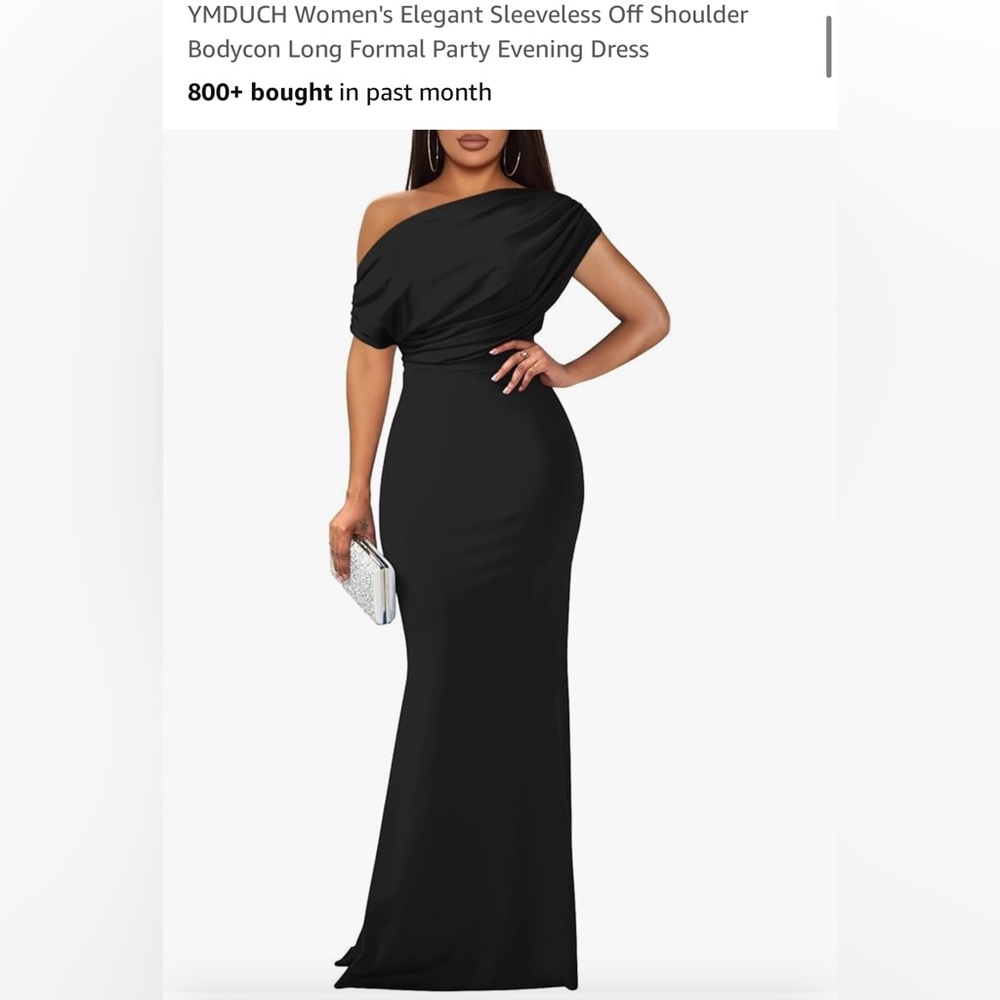 Off-Shoulder Evening Gown Size M